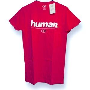 QUEER EYE Women’s Official Magenta Human Tee in the Size XSmall